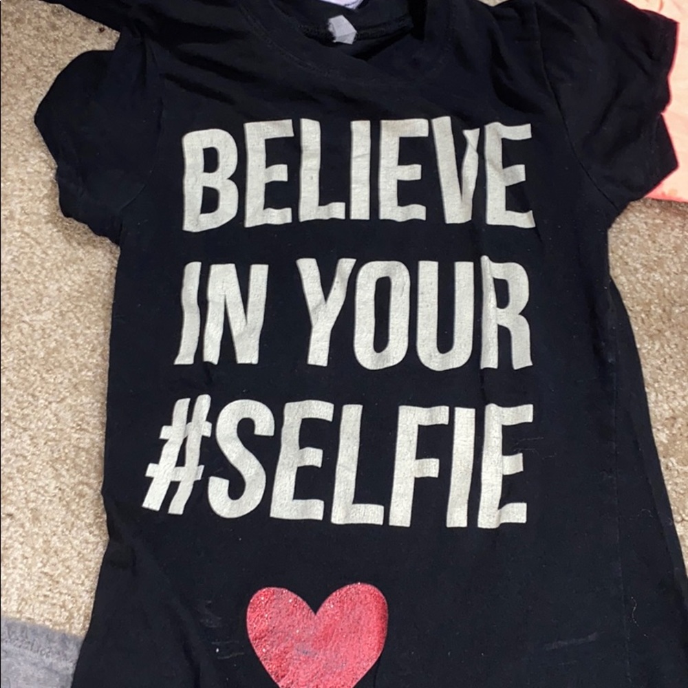 Believe in Your #Selfie Tee Shirt